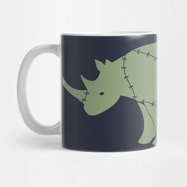 Save the Rhinos in Green by JetAylor